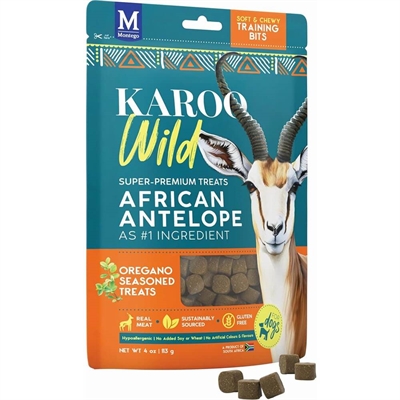 KAROO Wild Training Bites Soft & Chewy Antilopkött & Oregano 113g